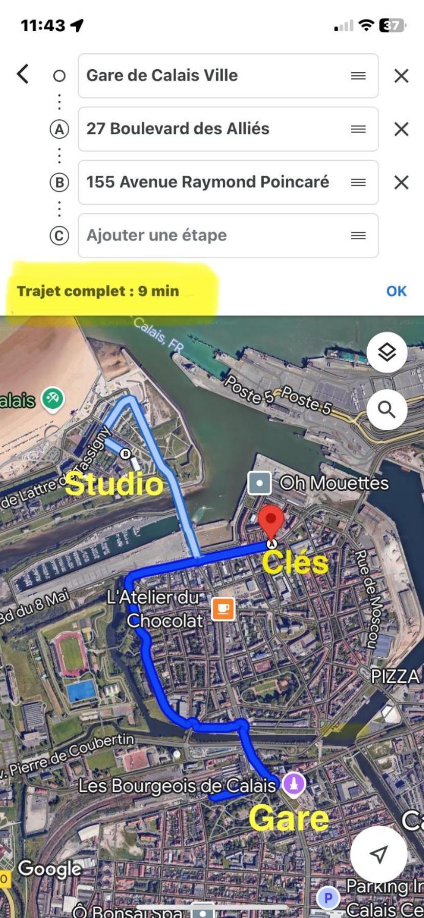 Studio Horizon Bleu, Vue Mer Calais Ngoại thất bức ảnh